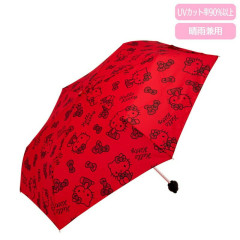 Japan Sanrio Original Folding Umbrella - Hello Kitty : Red Ribbon