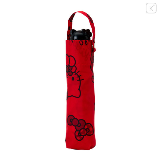 Japan Sanrio Original Folding Umbrella - Hello Kitty : Red Ribbon - 2
