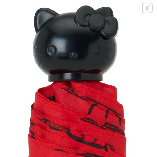 Japan Sanrio Original Folding Umbrella - Hello Kitty : Red Ribbon - 5