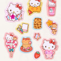Japan Sanrio Marshmallow Sticker - Hello Kitty & Tiny Chum : Jewel Dessert - 4