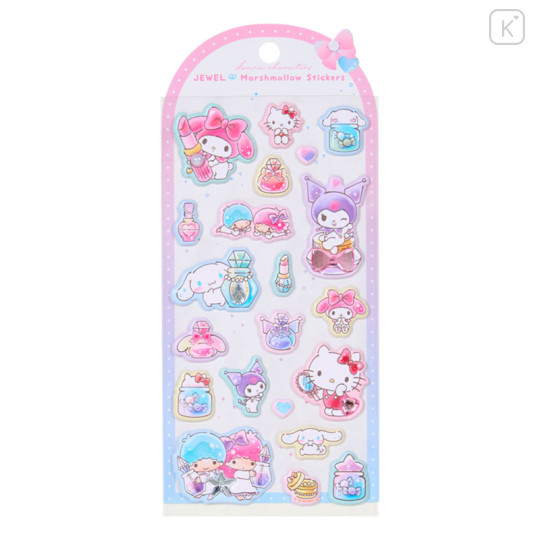 Japan Sanrio Marshmallow Sticker - Jewel Characters Beauty - 1