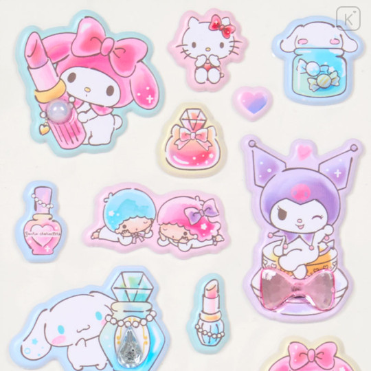 Japan Sanrio Marshmallow Sticker - Jewel Characters Beauty - 3