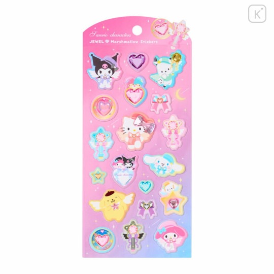 Japan Sanrio Marshmallow Sticker - Jewel Characters Magical Fighters - 1