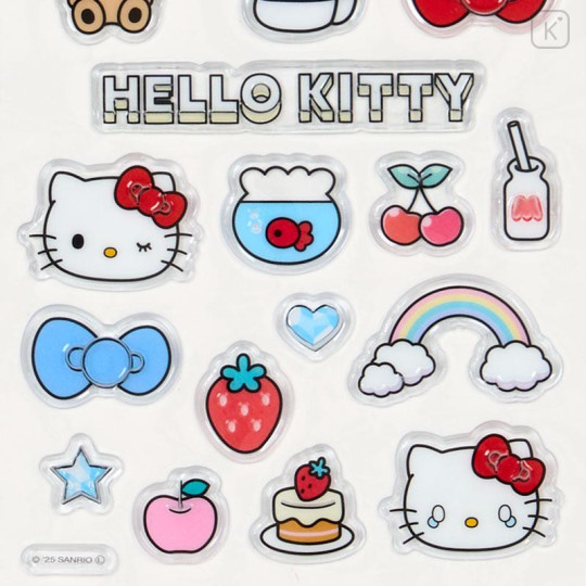 Japan Sanrio Petamelow Sticker - Hello Kitty & Tiny Chum : 3D Embossed - 4