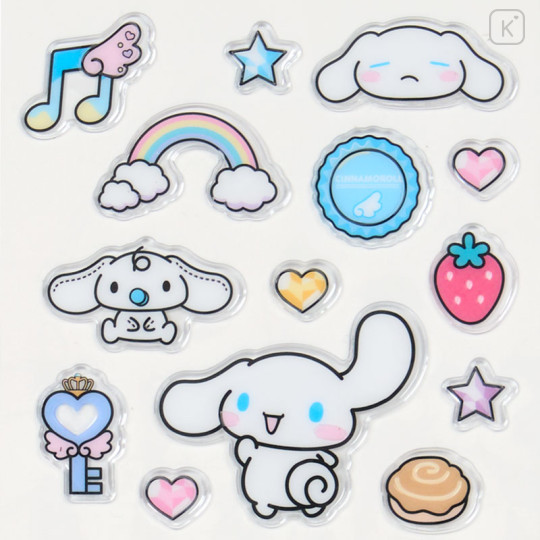 Japan Sanrio Petamelow Sticker - Cinnamoroll : 3D Embossed - 3