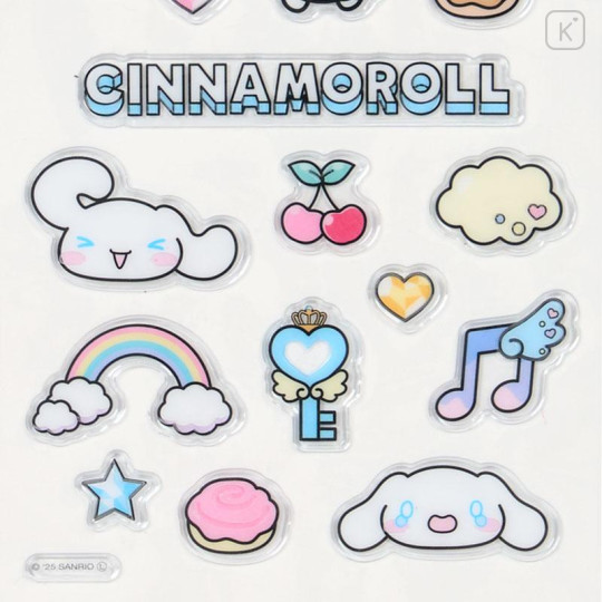 Japan Sanrio Petamelow Sticker - Cinnamoroll : 3D Embossed - 4
