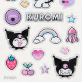 Japan Sanrio Petamelow Sticker - Kuromi : 3D Embossed - 4