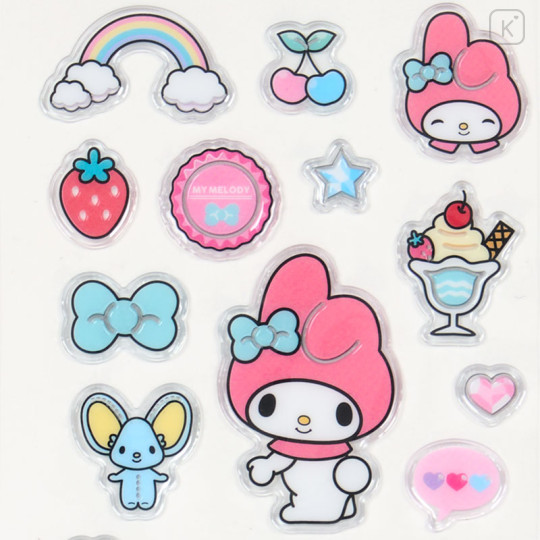 Japan Sanrio Petamelow Sticker - My Melody : 3D Embossed - 3
