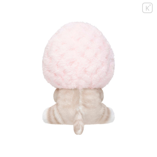 Japan Mofusand Plush Toy - Mofusand Merci Strawberry Fruit Cat Pink in a Basket - 8