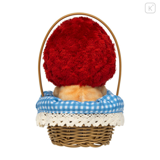 Japan Mofusand Plush Toy - Mofusand Merci Strawberry Fruit Cat Red in a Basket - 6