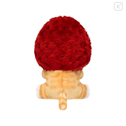 Japan Mofusand Plush Toy - Mofusand Merci Strawberry Fruit Cat Red in a Basket - 8