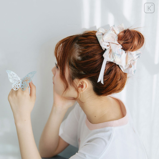 Japan Mofusand Hair Scrunchie - Aurora Butterfly Cat Pink - 2