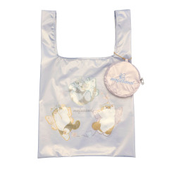 Japan Mofusand Satin Eco Bag with Pouch - Aurora Butterfly Cat Blue