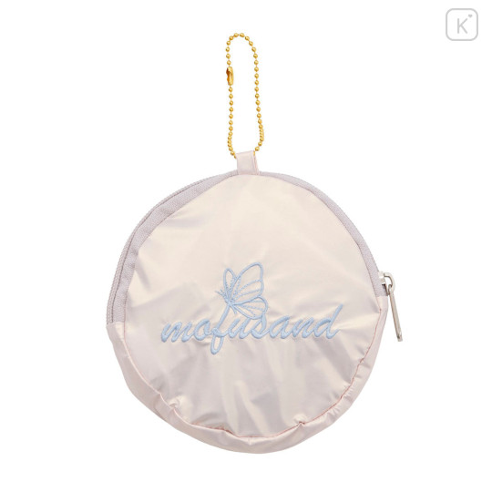 Japan Mofusand Satin Eco Bag with Pouch - Aurora Butterfly Cat Blue - 8