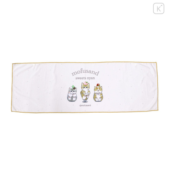 Japan Mofusand Cool Towel - Sweets Cat Pink Cooling - 1