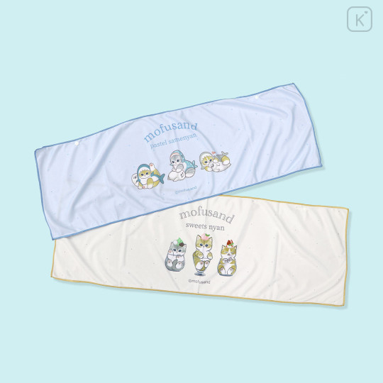 Japan Mofusand Cool Towel - Sweets Cat Pink Cooling - 2