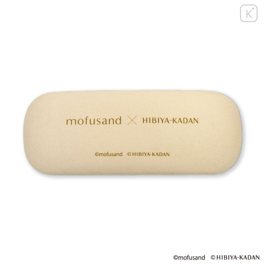 Japan Mofusand Hibiya Kadan Glasses Case - Flora Cat Bloom - 4