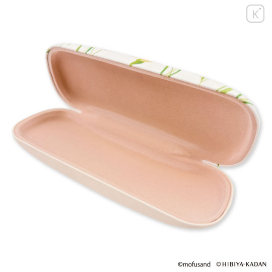 Japan Mofusand Hibiya Kadan Glasses Case - Flora Cat Bloom - 7