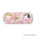 Japan Mofusand Hibiya Kadan Glasses Case - Sakura Flora Cat Cherry Blossom - 3