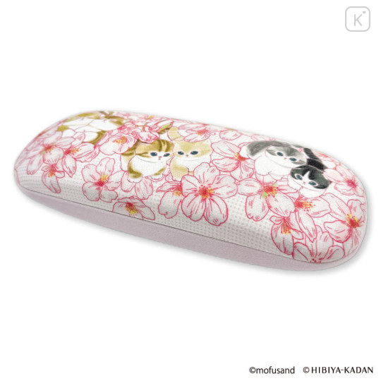 Japan Mofusand Hibiya Kadan Glasses Case - Sakura Flora Cat Cherry Blossom - 6