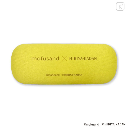 Japan Mofusand Hibiya Kadan Glasses Case - Flora Cat Light Green - 4