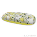 Japan Mofusand Hibiya Kadan Glasses Case - Flora Cat Light Green - 6