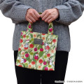 Japan Mofusand Hibiya Kadan Mini Tote Bag - Flora Cat Bloom Dahlia - 2