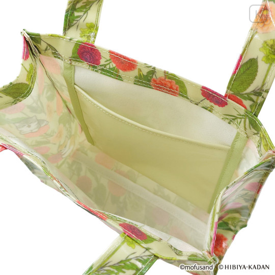 Japan Mofusand Hibiya Kadan Mini Tote Bag - Flora Cat Bloom Dahlia - 7