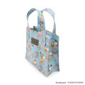 Japan Mofusand Hibiya Kadan Mini Tote Bag - Flora Cat Bloom Cosmos Blue Pink - 5