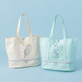 Japan Mofusand Expandable Tote Bag (S) - Shark Cat Nyan Seal Turquoise - 3