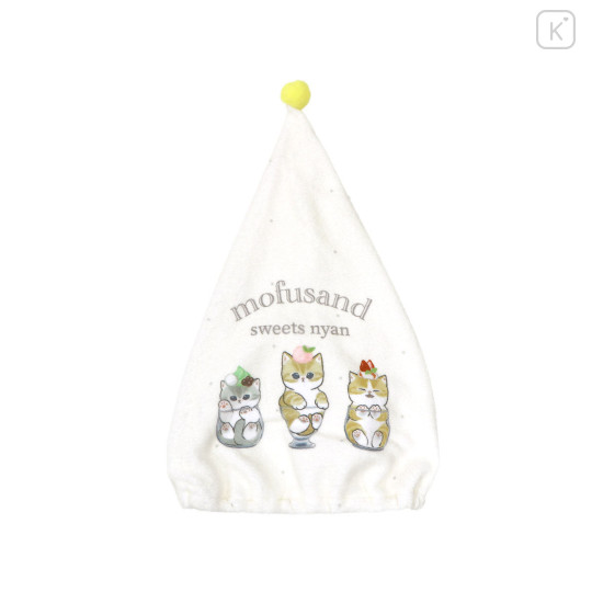 Japan Mofusand Towel Cap - Sweets Cat Nyan Ivory - 1