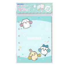 Japan Chiikawa 6 Hole Sticker Binder Refill - Chiikawa & Hachiware & Usagi : Cheer sFor Everyone