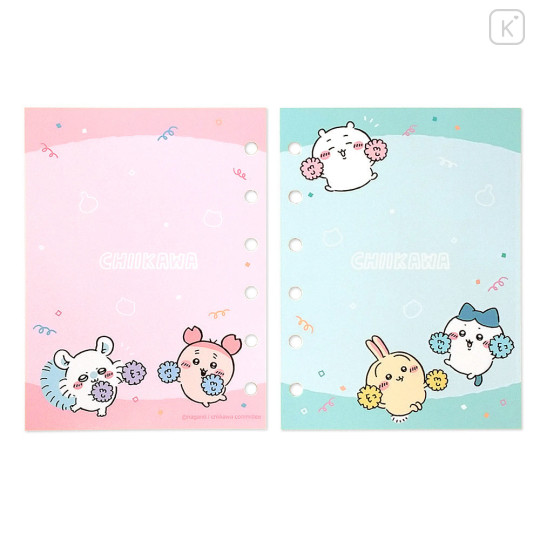Japan Sanrio 6 Hole Sticker Binder Refill - Chiikawa & Hachiware & Usagi : Cheer sFor Everyone - 4