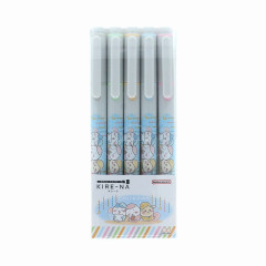 Japan Chiikawa Kire-na Double-sided Highlighter Set - Chiikawa & Hachiware & Usagi : Pajamas Pale Tone