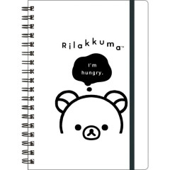 Japan San-x B6SP Notebook - Rilakkuma : Basic Rilakkuma Monochrome