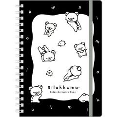 Japan San-x B6SP Notebook - Kiiroitori & Rilakkuma : Basic Rilakkuma Monochrome