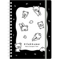 Japan San-x B6SP Notebook - Kiiroitori & Rilakkuma : Basic Rilakkuma Monochrome - 1