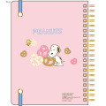 Japan Peanuts B6 Ring Notebook - Snoopy & Woodstock : Sweet & Delicious Pretzel - 2