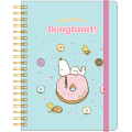 Japan Peanuts B6 Ring Notebook - Snoopy & Woodstock : Sweet & Delicious Donut - 1