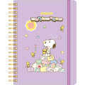 Japan Peanuts B6 Ring Notebook - Snoopy & Woodstock : Sweet & Delicious Marshmallow - 1