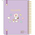 Japan Peanuts B6 Ring Notebook - Snoopy & Woodstock : Sweet & Delicious Marshmallow - 2