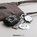 Japan San-x Embroidered Tag Keychain - Chairoikoguma & Korilakkuma : Basic Rilakkuma Monochrome - 2
