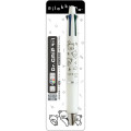 Japan San-X Original Dr. Grip 4+1 Multi Pen & Mechanical Pencil - Kiiroitori & Rilakkuma : Basic Rilakkuma Monochrome White - 1