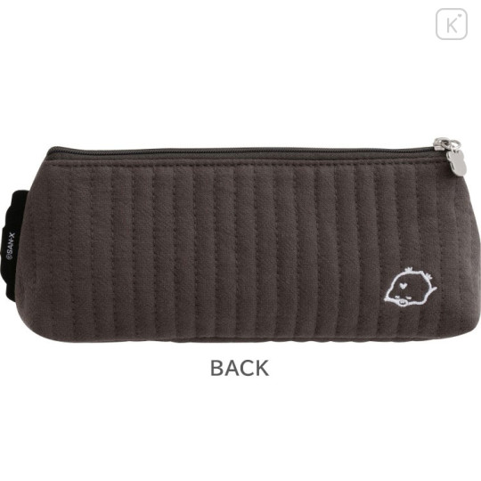 Japan San-x Plush Pen Pouch - Rilakkuma : Basic Rilakkuma Monochrome Embroidery - 2