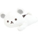 Japan San-X Mochi Mochi Squishy Plush - Korilakkuma : Basic Rilakkuma Monochrome White