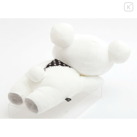 Japan San-x Mochi Mochi Squishy Plush - Korilakkuma : Basic Rilakkuma Monochrome White - 3