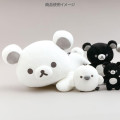 Japan San-x Mochi Mochi Squishy Plush - Korilakkuma : Basic Rilakkuma Monochrome White - 5