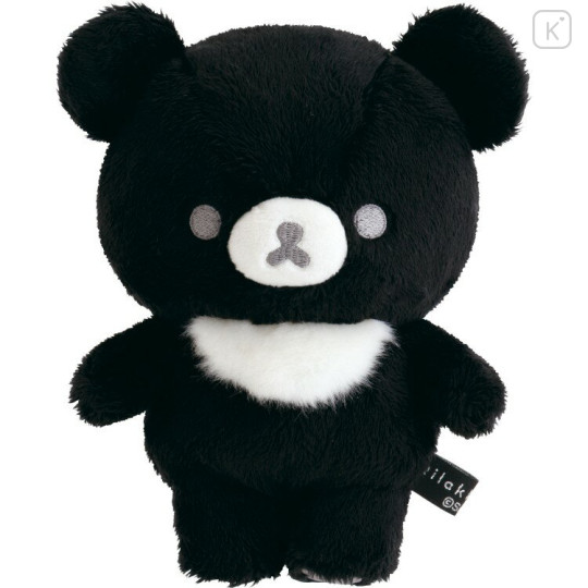 Japan San-X Original Plush Toy - Chairoikoguma : Basic Rilakkuma Monochrome Black - 1