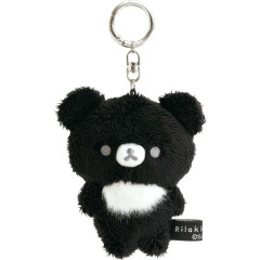 Japan San-X Hanging Plush Toy - Chairoikoguma : Basic Rilakkuma Monochrome Black
