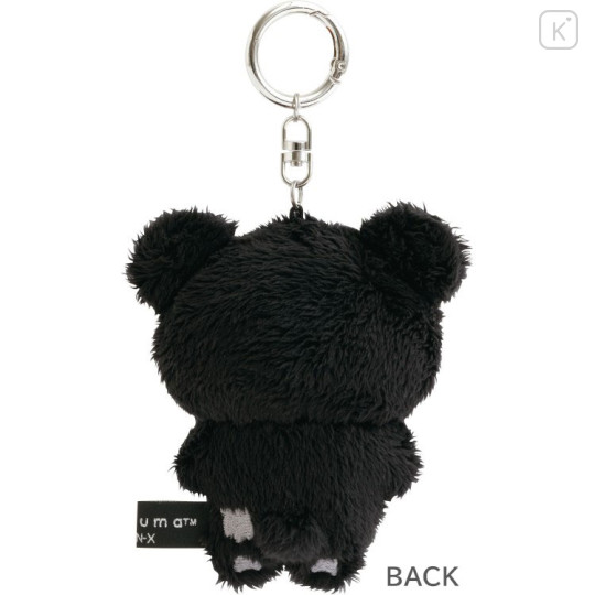Japan San-X Hanging Plush Toy - Chairoikoguma : Basic Rilakkuma Monochrome Black - 3